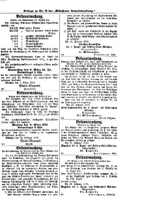 Münchener Gemeinde-Zeitung Donnerstag 2. März 1876