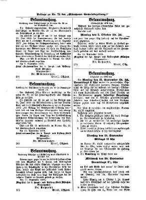 Münchener Gemeinde-Zeitung Sonntag 17. September 1876