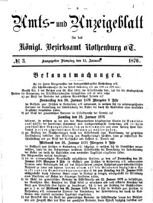 Amts- und Anzeigenblatt für das Königliche Bezirksamt Rothenburg o.T. (Amts- und Anzeigenblatt für die Stadt und das Königl. Bezirksamt Rothenburg)