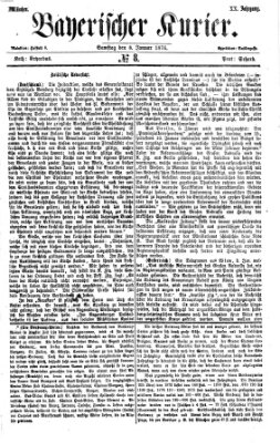 Bayerischer Kurier Samstag 8. Januar 1876
