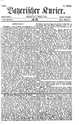 Bayerischer Kurier Mittwoch 9. Februar 1876