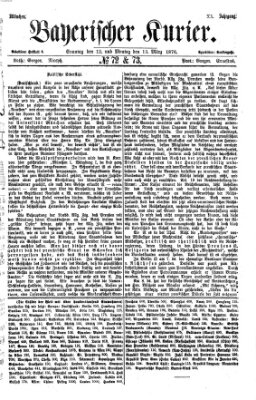 Bayerischer Kurier Sonntag 12. März 1876