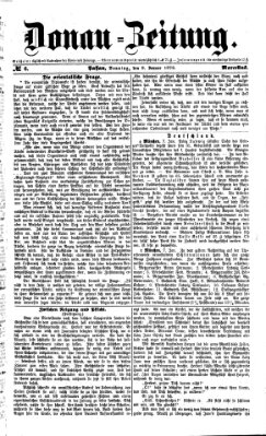 Donau-Zeitung Sonntag 9. Januar 1876