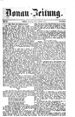Donau-Zeitung Sonntag 6. Februar 1876