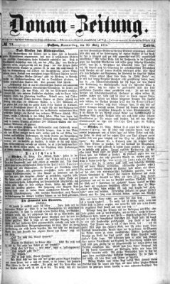 Donau-Zeitung Donnerstag 30. März 1876