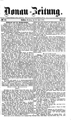 Donau-Zeitung Dienstag 25. April 1876