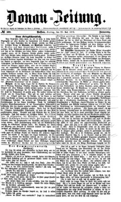 Donau-Zeitung Freitag 28. Juli 1876