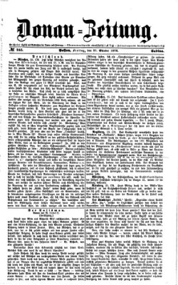Donau-Zeitung Freitag 27. Oktober 1876