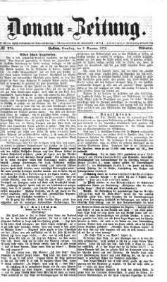 Donau-Zeitung Samstag 2. Dezember 1876