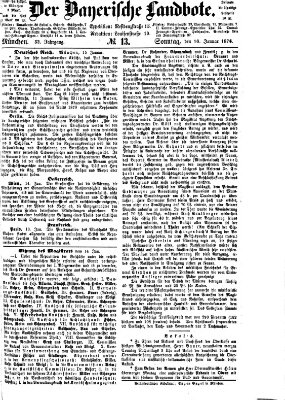 Der Bayerische Landbote Sonntag 16. Januar 1876