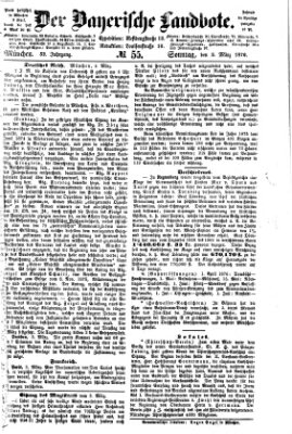 Der Bayerische Landbote Sonntag 5. März 1876