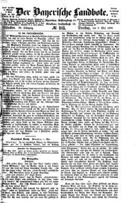 Der Bayerische Landbote Dienstag 2. Mai 1876