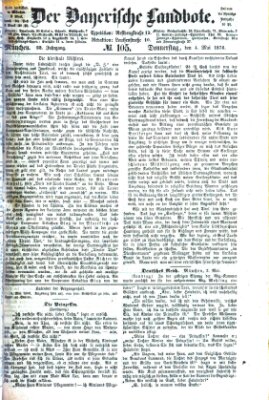 Der Bayerische Landbote Donnerstag 4. Mai 1876