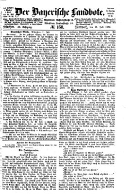 Der Bayerische Landbote Mittwoch 12. Juli 1876