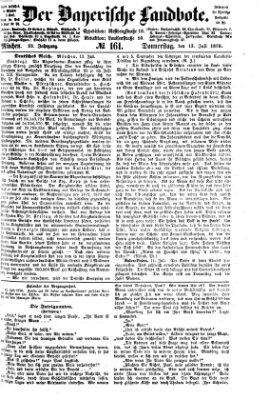 Der Bayerische Landbote Donnerstag 13. Juli 1876