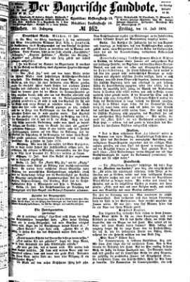Der Bayerische Landbote Freitag 14. Juli 1876