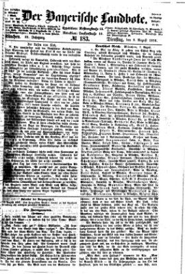 Der Bayerische Landbote Dienstag 8. August 1876