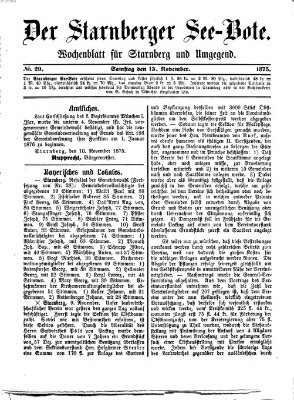 Land- und Seebote Samstag 13. November 1875