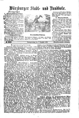 Würzburger Stadt- und Landbote Donnerstag 7. Dezember 1876