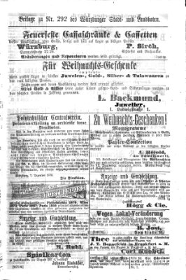 Würzburger Stadt- und Landbote Donnerstag 7. Dezember 1876