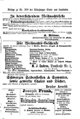 Würzburger Stadt- und Landbote Samstag 16. Dezember 1876
