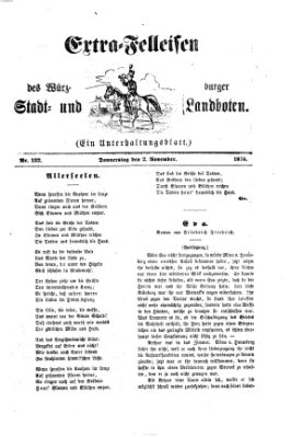 Extra-Felleisen (Würzburger Stadt- und Landbote) Donnerstag 2. November 1876