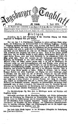 Augsburger Tagblatt Freitag 7. Juli 1876