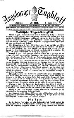 Augsburger Tagblatt Samstag 8. Juli 1876
