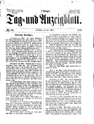 Dillinger Tag- und Anzeigeblatt (Tagblatt für die Städte Dillingen, Lauingen, Höchstädt, Wertingen und Gundelfingen) Dienstag 30. Mai 1876