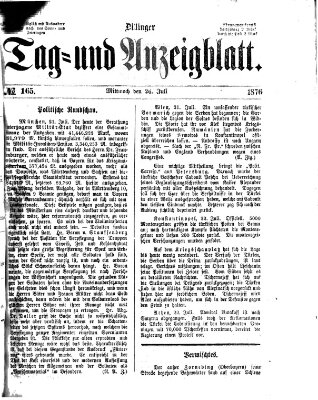 Dillinger Tag- und Anzeigeblatt (Tagblatt für die Städte Dillingen, Lauingen, Höchstädt, Wertingen und Gundelfingen)