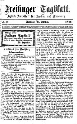 Freisinger Tagblatt (Freisinger Wochenblatt) Sonntag 23. Januar 1876