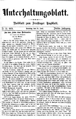 Freisinger Tagblatt (Freisinger Wochenblatt) Sonntag 18. Juni 1876
