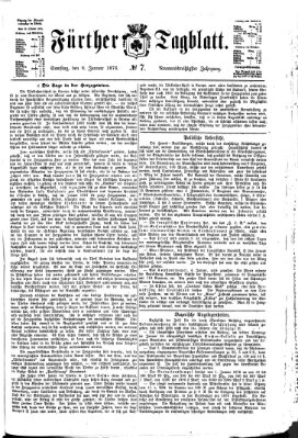 Fürther Tagblatt Samstag 8. Januar 1876