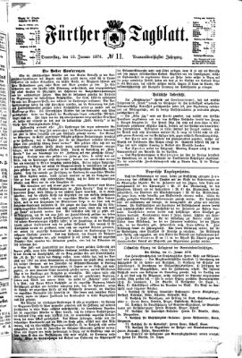Fürther Tagblatt Donnerstag 13. Januar 1876