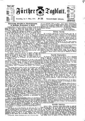 Fürther Tagblatt Donnerstag 9. März 1876