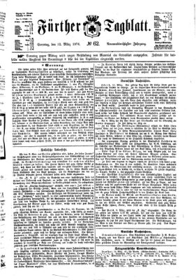 Fürther Tagblatt Sonntag 12. März 1876