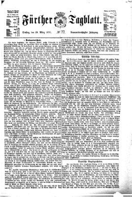 Fürther Tagblatt Dienstag 28. März 1876