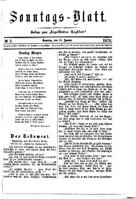 Ingolstädter Tagblatt Sonntag 16. Januar 1876