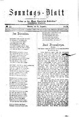 Ingolstädter Tagblatt Sonntag 31. Dezember 1876