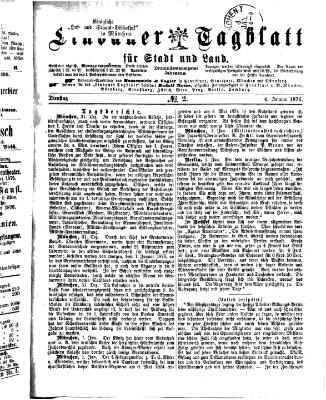 Lindauer Tagblatt für Stadt und Land Dienstag 4. Januar 1876