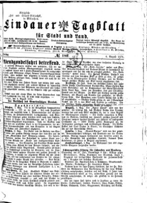 Lindauer Tagblatt für Stadt und Land Freitag 4. August 1876