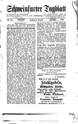 Schweinfurter Tagblatt Samstag 5. August 1876