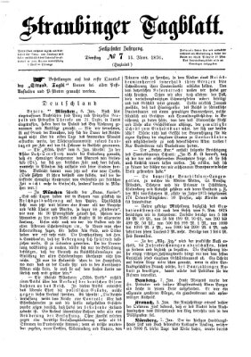 Straubinger Tagblatt Dienstag 11. Januar 1876