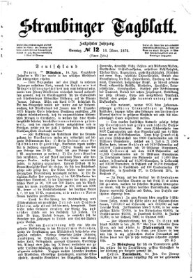 Straubinger Tagblatt Sonntag 16. Januar 1876