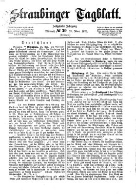 Straubinger Tagblatt Mittwoch 26. Januar 1876