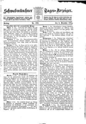 Schwabmünchner Tages-Anzeiger Freitag 8. Dezember 1876