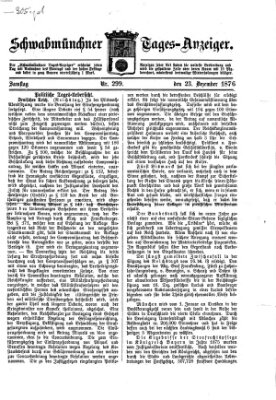 Schwabmünchner Tages-Anzeiger Samstag 23. Dezember 1876