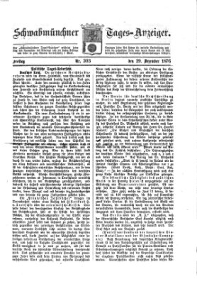 Schwabmünchner Tages-Anzeiger Freitag 29. Dezember 1876