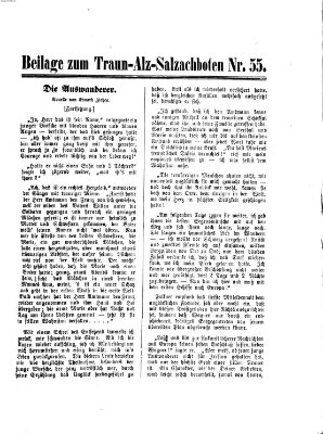 Traun-Alz-Salzachbote Freitag 21. August 1874