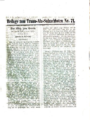 Traun-Alz-Salzachbote Dienstag 20. Oktober 1874